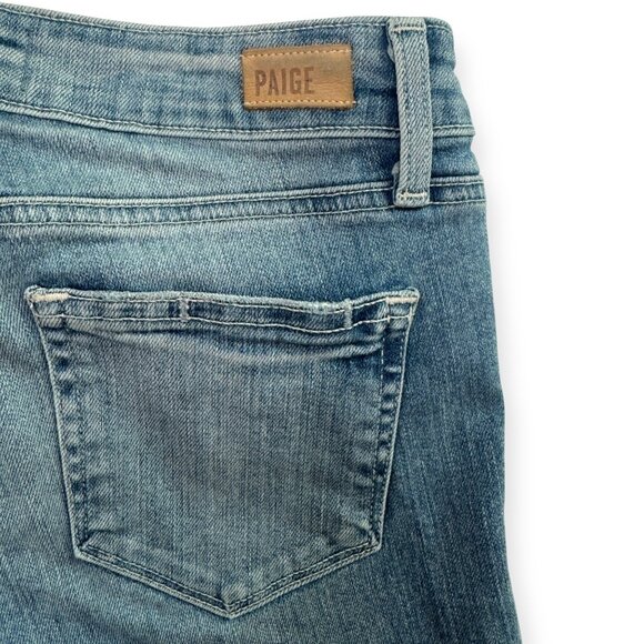 PAIGE Skyline Ankle Peg Jeans Distressed Hem - Picture 2 of 12